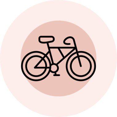 Bisiklet. Web simgesi basit illüstrasyon