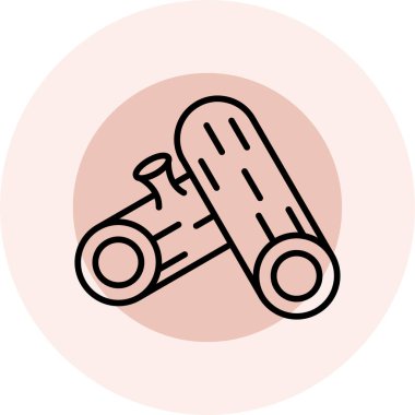 dürbün simgesi, vektör illüstrasyonu