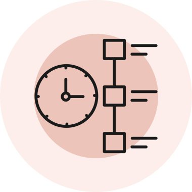 Saat simgesi. modern vektör illüstrasyonu