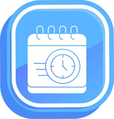 Saat simgesi, vektör illüstrasyonu