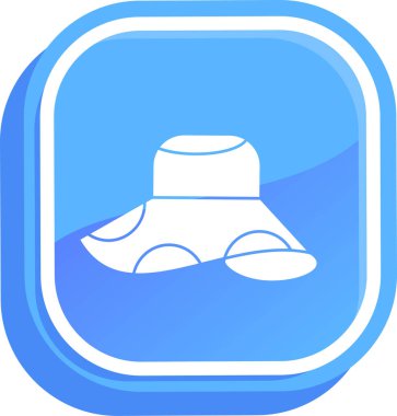 Bir plaj simgesinin vektör çizimi