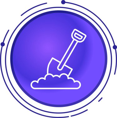 çizgi kürek ve tırmık ikonu beyaz arkaplanda izole edildi. Bahçıvanlık, tarım, tarım, tarım, tarım, ekicilik araçları. Renkli taslak konsepti. vektör