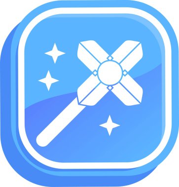 Bir yıldız simgesinin vektör illüstrasyonu