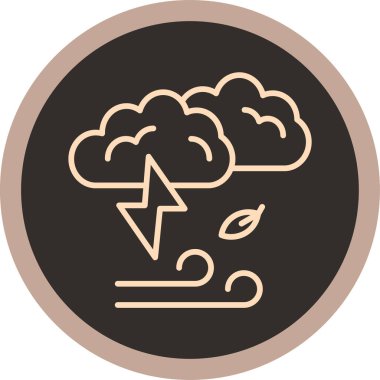 Bulut simgesi vektör illüstrasyonu