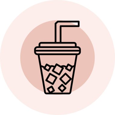 kahve içecek ikonu, vektör illüstrasyon tasarımı