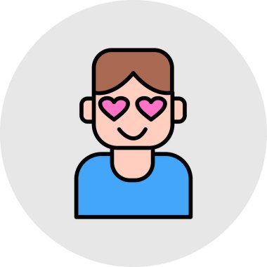 avatar male icon, vector illustration