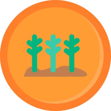 ağaç simgesi vektör illüstrasyonu