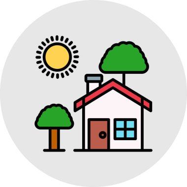 ev vektörü simgesi modern basit vektör illüstrasyonu