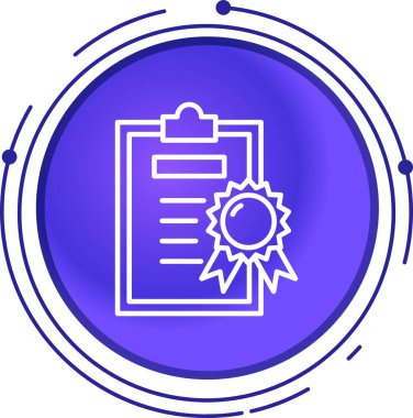 belge simgesi vektör illüstrasyonu