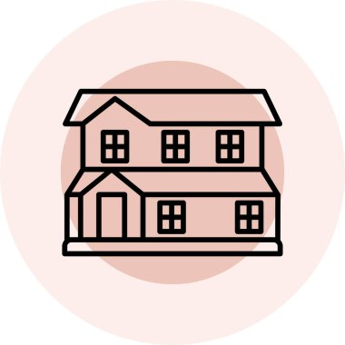 ev simgesi vektör illüstrasyonu