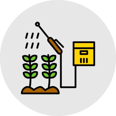 Bitki simgesinin vektör illüstrasyonu