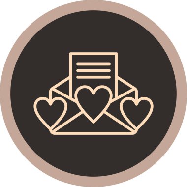 Zarf. Web simgesi basit illüstrasyon