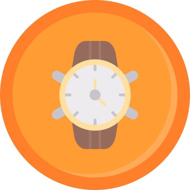 zaman yönetimi düz vektör simgesi