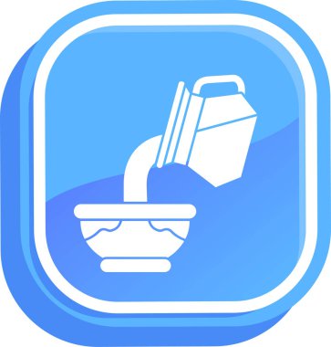 Kova. Web simgesi basit illüstrasyon