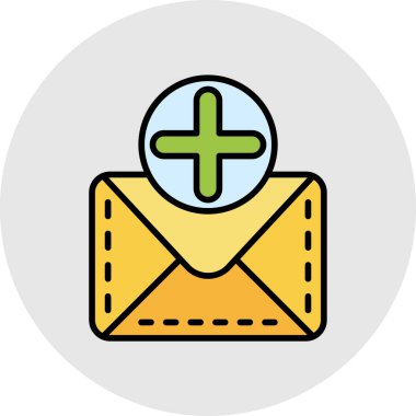 E- posta simgesi vektör illüstrasyonu