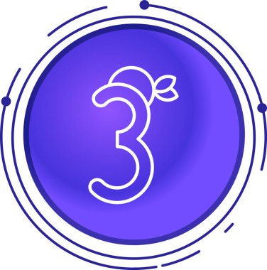 Neon biçiminde dört numaralı simge