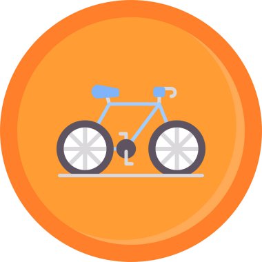 Bisiklet. Web simgesi basit illüstrasyon