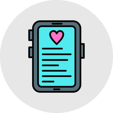 akıllı telefon simgesi vektör illüstrasyonu