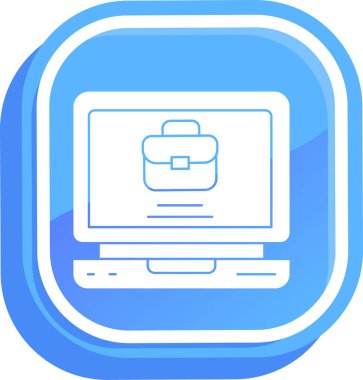 Bilgisayar. Web simgesi basit tasarım