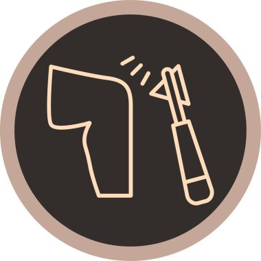 Çekiç simgesinin vektör illüstrasyonu