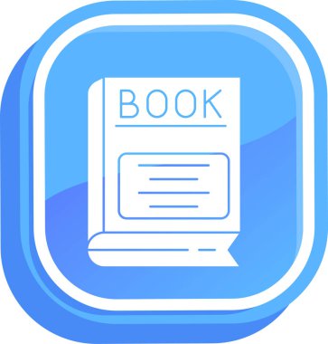 Kitap. Web simgesi basit illüstrasyon