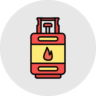 Vektör illüstrasyon, yangın söndürme simgesi