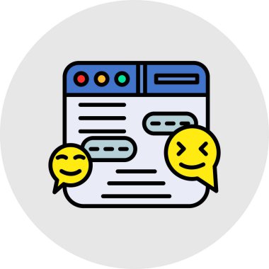 Web simgesi vektör illüstrasyonu