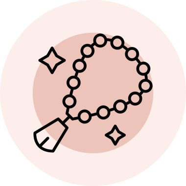 Bileklik. Web simgesi basit illüstrasyon