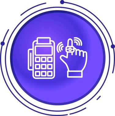 Bir cep telefonu simgesinin vektör illüstrasyonu