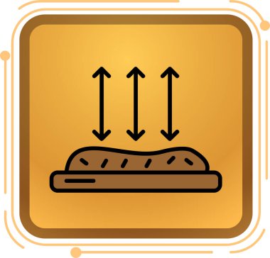 Moda tarzında izole edilmiş ekmek simgesi