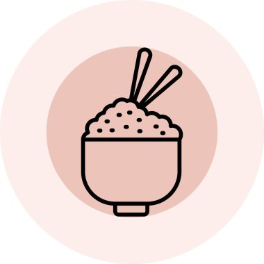 pirinç simgesi vektör illüstrasyonu