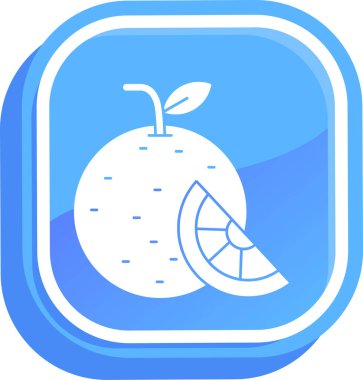 Elma. Web simgesi basit illüstrasyon