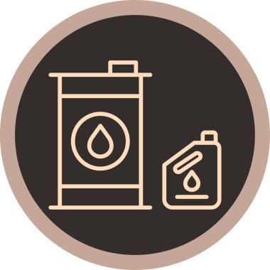 Petrol simgesinin vektör illüstrasyonu