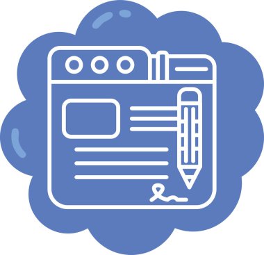 Web sayfası. Basit ağ simgesi