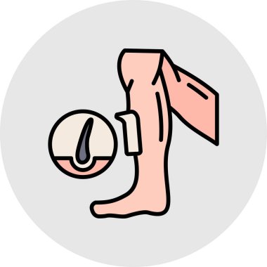 Bacak ikonu. Web için bacak vektör simgelerinin özet çizimi