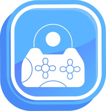 oyun denetleyici simgesi, modern basit illüstrasyon