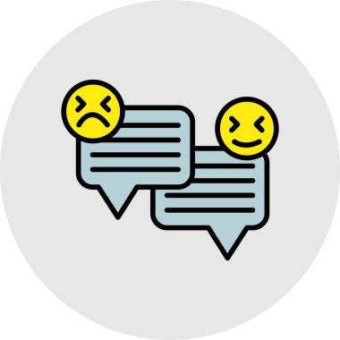 Sohbet simgesi vektör illüstrasyonu