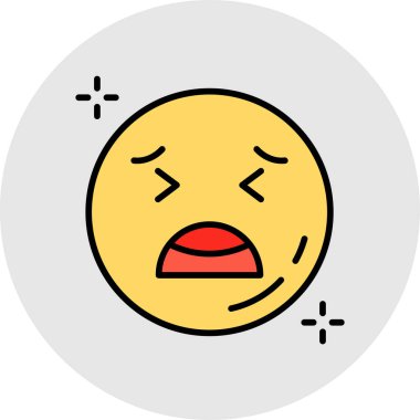 emoji. Web simgesi basit illüstrasyon