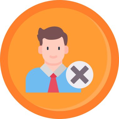 İşadamı Düz Vektör Simgesi