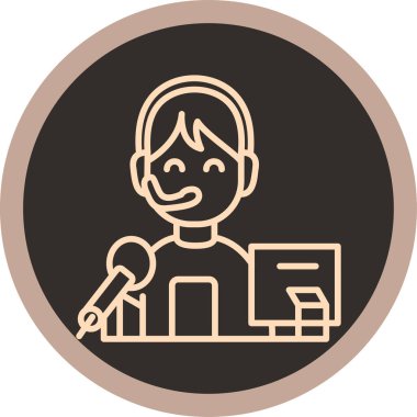 İnsan simgesinin vektör illüstrasyonu