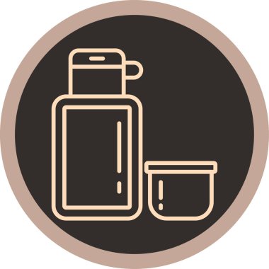 Güzellik ve moda simgelerinin vektör çizimi