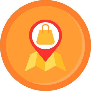 harita pin simgesi, vektör illüstrasyonu