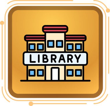 Moda biçimi izole edilmiş arkaplan kitaplığı simgesi