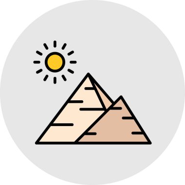 Güneş simgesinin vektör illüstrasyonu