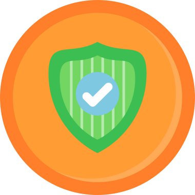 kalkan ikon vektör illüstrasyonu