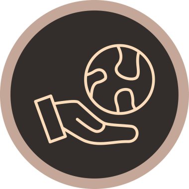 Tek bir simgenin vektör illüstrasyonu