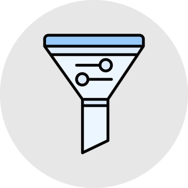 kolayca düzenleyebilen veya düzenleyebilen huni vektör simgesi