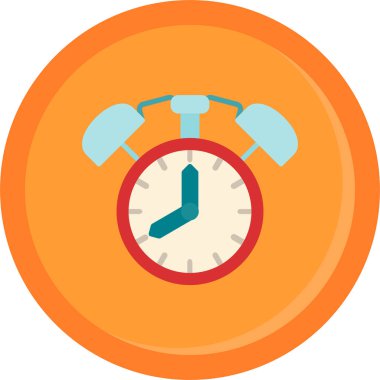 Alarm saat simgesi düz biçimli