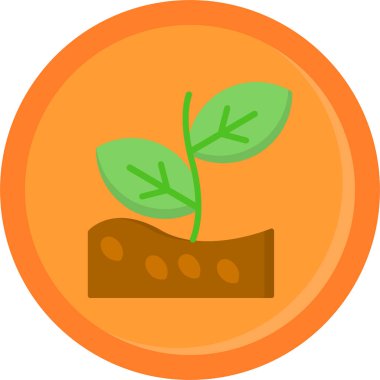 Bir bitkinin vektör illüstrasyonu