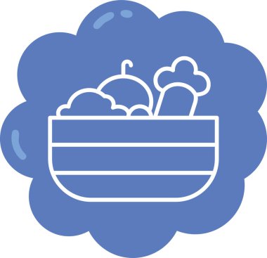 Sepet. Web simgesi basit illüstrasyon